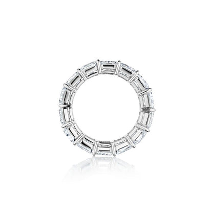 GIA CERTIFIED EMERALD CUT ETERNITY BAND, 14.30 CARATS