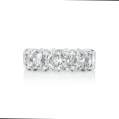 GIA CERTIFIED RADIANT CUT DIAMOND ETERNITY BAND, 12.60 CARATS