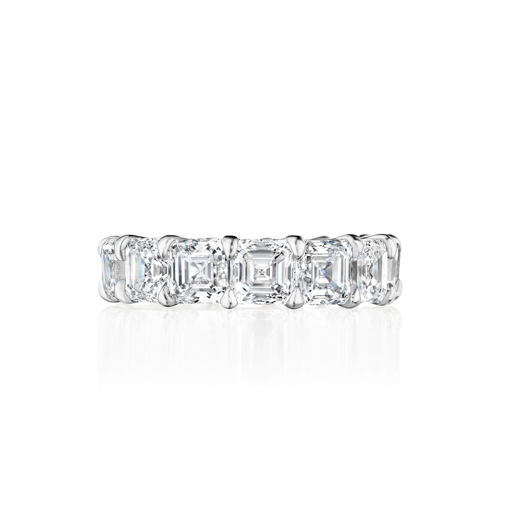 ASSCHER CUT DIAMOND ETERNITY BAND