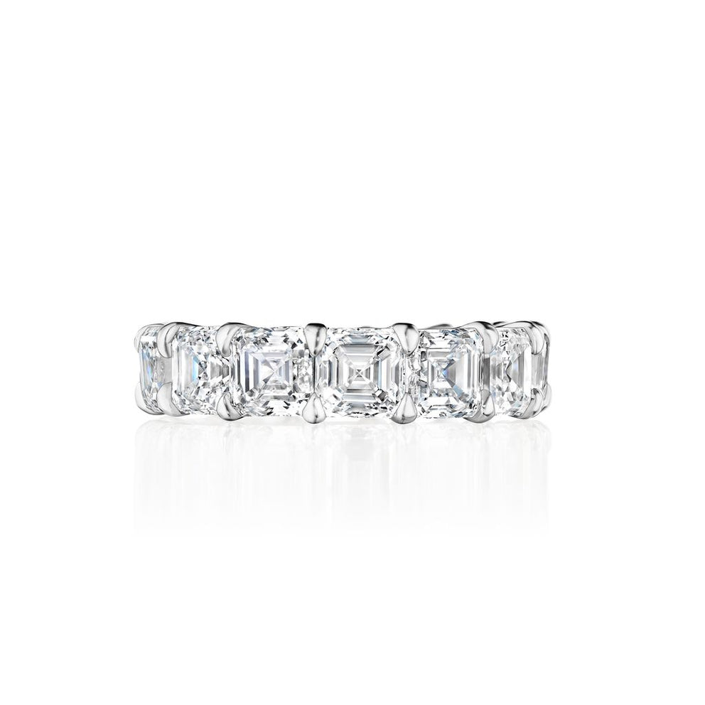 ASSCHER CUT DIAMOND ETERNITY BAND