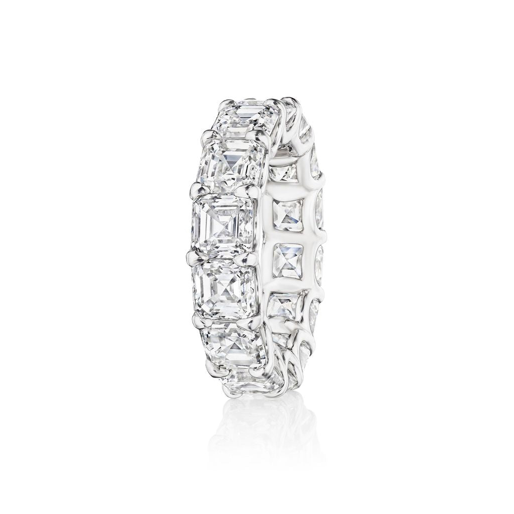 ASSCHER CUT DIAMOND ETERNITY BAND