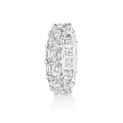 ASSCHER CUT DIAMOND ETERNITY BAND